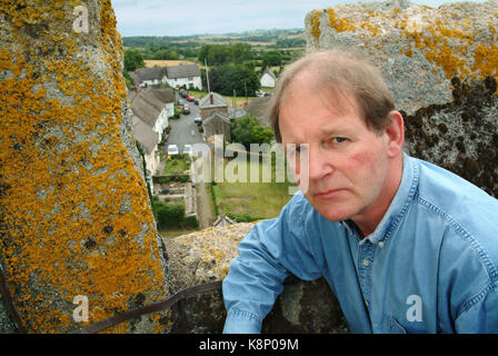 Autor, Dichter, playright Michael Morpurgo im Dorf in der Nähe von Okehampton iddesleigh, Devon. Stockfoto