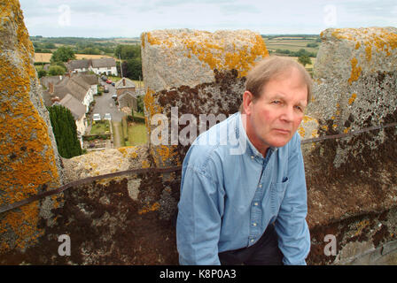 Autor, Dichter, playright Michael Morpurgo im Dorf in der Nähe von Okehampton iddesleigh, Devon. Stockfoto