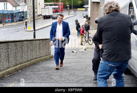 Brighton, UK. 20 Sep, 2017. Dominic Chappell, der ehemalige Inhaber der BHS in Brighton, wo er von den Renten Regler nicht Informationen über den Kauf für £1 Der ehemaligen Einzelhandelskette: Simon Dack/Alamy Leben Nachrichten bieten strafrechtlich verfolgt zu werden. Stockfoto