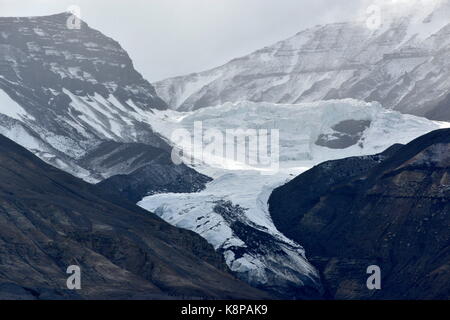 Eiszeitliche Landschaft auf der Halbinsel Nuusuaq vor der Westküste von Grönland. Genommen 20.08.2017. Foto: Karlheinz Schindler/dpa-Zentralbild/ZB | Verwendung weltweit Stockfoto