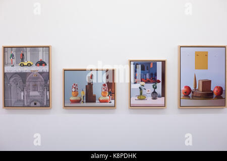 Der Regisseur Pedro Almodovar bei der Eröffnung seiner Ausstellung im Fleisch Galerie in Madrid Mittwoch, Sept. 20, 2017 Credit: Gtres Información más Comuniación auf Linie, S.L./Alamy leben Nachrichten Stockfoto