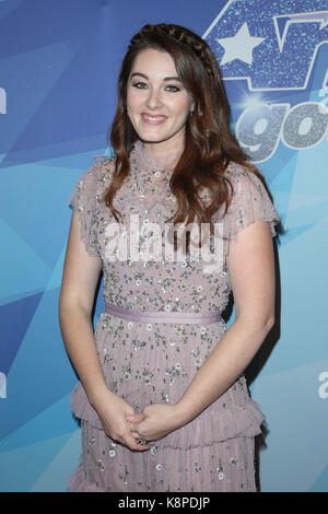 Hollywood, Kalifornien, USA. 19 Sep, 2017. 19. September 2017 - Hollywood, Kalifornien - Mandy Harvey. NBC "America's Got Talent'' Saison 12 Finale Woche gehalten bei Dolby Theater Foto: F. Sadou/AdMedia Credit: F. Sadou/AdMedia/ZUMA Draht/Alamy leben Nachrichten Stockfoto