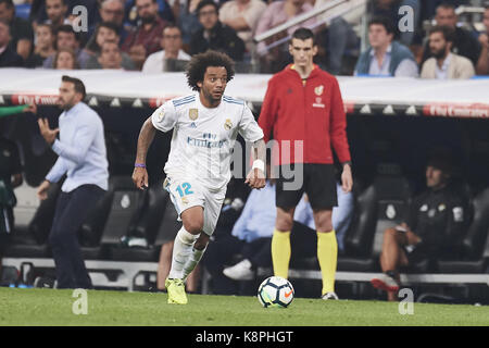 Madrid, Spanien. 20 Sep, 2017. Marcelo (Verteidiger; Real Madrid) in Aktion während der La Liga Match zwischen Real Madrid und Real Betis Balompie in Santiago Bernabeu am 20. September 2017 in Madrid Credit: Jack Abuin/ZUMA Draht/Alamy leben Nachrichten Stockfoto