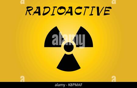 Radioaktive Kontamination Symbol - Vektor-Illustration Stock Vektor