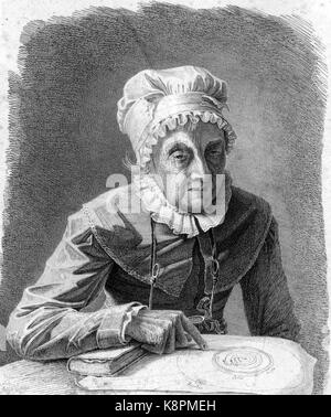 CAROLINE HERSCHEL (1750-1848) Deutscher Astronom 1847 Stockfoto