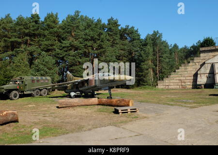 MIG 23 sowjetische Ära - DDR Militärflugzeuge Stockfoto