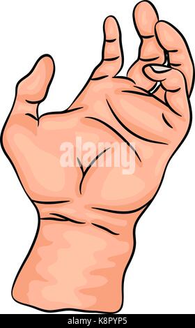 Hand palm Vektor symbol Icon Design. Schöne Abbildung auf weißem Hintergrund Stock Vektor