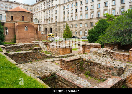 Kirche St. George Rotunde und Römische Ruinen von Sofia, Sofia, Bulgarien Stockfoto