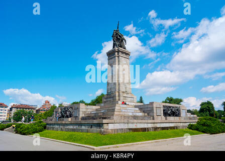 Na pametnik Savetskata armia, Denkmal der Sowjetischen Armee, von 1954, Knyazheska Garten, Sofia, Bulgarien Stockfoto