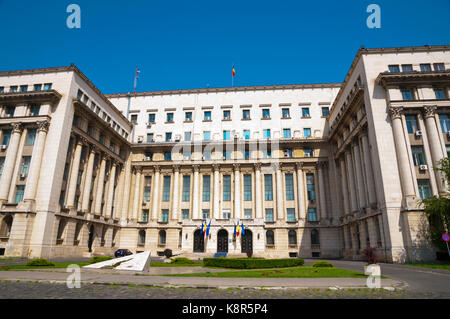 Ministerul Afacerilor Internierten, ehemaligen Zentralkomitee der Kommunistischen Partei, Piata Revolutiei entfernt, Bukarest, Rumänien Stockfoto