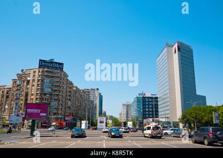 Piata Victoriei, Bukarest, Rumänien Stockfoto