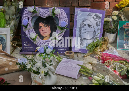 Marc Bolan gedenken Golders Green Stockfoto