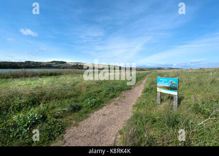 Slapton ley Naturschutzgebiet, torcross - Devon - Großbritannien Stockfoto