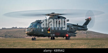 Königliche Marine Merlin Hubschrauber Stockfoto