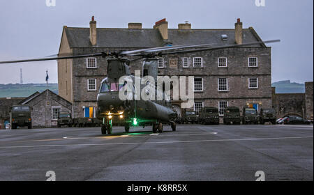 RAF Chinook-Hubschrauber Stockfoto