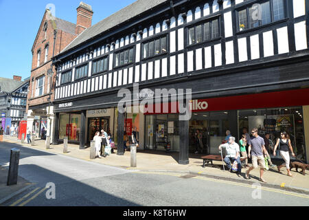 Fotos rund um das Stadtzentrum von Chester Stockfoto