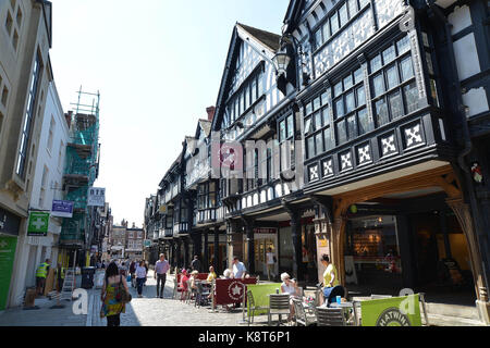 Fotos rund um das Stadtzentrum von Chester Stockfoto