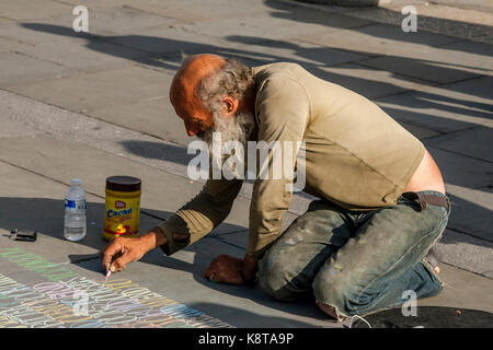 Street, Trafalgar Square, London, UK Stockfoto