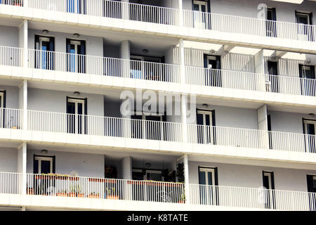Das moderne, luxuriöse Apartments Balkon, Detail, Mailand Stockfoto
