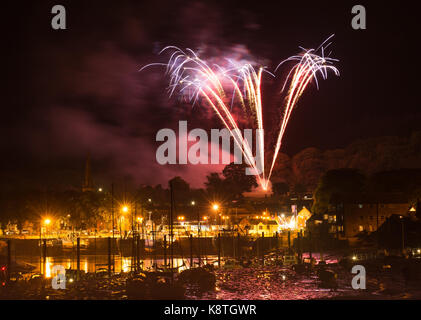 Kirkcudbright, Tattoo, Feuerwerk, Display, 2017 Stockfoto