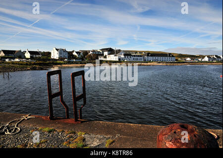 Bruichladdich Whisky Distillery am Ufer des Loch Indaal Islay Schottland Stockfoto