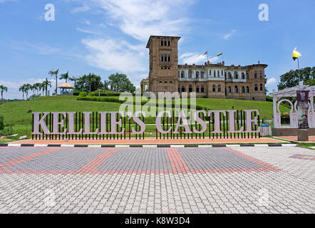 Ipoh, Malaysia - 17. September 2017: Blick auf die Kellie Castle, beliebte Attraktion in Ipoh, Perak. Die Unvollendete, verfallenen Villa, wurde von einem Scotti gebaut Stockfoto