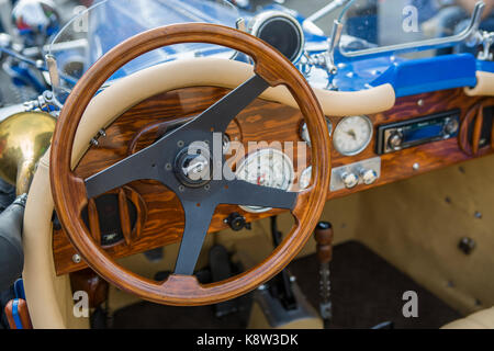 Cockpit der Bugatti classic car Stockfoto