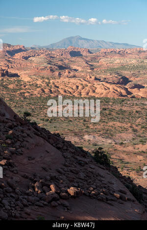 Escalante Canyons, Waterpocket Fold und Henry Mountains, Süd-Utah. Stockfoto