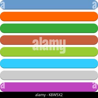 Flache leeres Symbol Kreis Leer internet Farbe auf weißem Hintergrund. Vector Illustration web design Element speichern in 8 eps Stock Vektor