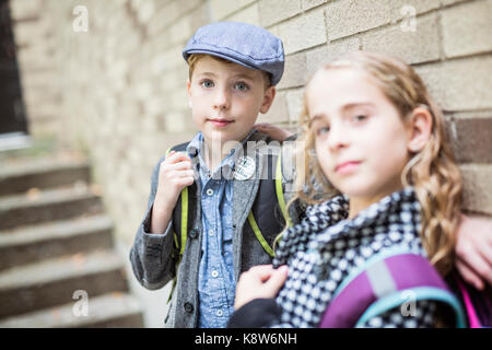 Vor jugendlich Kind in der Schule Stockfoto