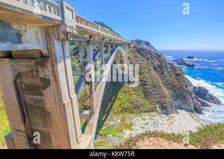 Bixby Bridge in Big Sur Stockfoto