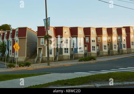 Moderne Stadthäuser, St John's Neufundland, Kanada Stockfoto