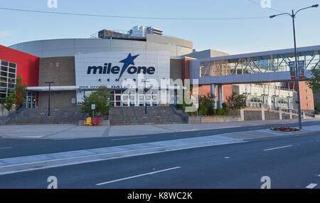 Meile One Center Indoor Arena und Unterhaltungsprogramm Veranstaltungsort in der Innenstadt von St. John's, Neufundland, Kanada Stockfoto