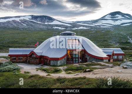 Die Arctic Circle Center, in der Nähe von Storjord, Storforshei, Norwegen, Skandinavien, Europa. Stockfoto