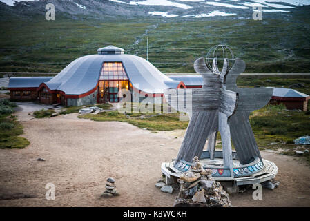 Die Arctic Circle Center, in der Nähe von Storjord, Storforshei, Norwegen, Skandinavien, Europa. Stockfoto