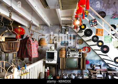 Ipoh, Malaysia - 16. September 2017: Vintage Dekorationen Kebsweib Lane in Ipoh, Perak ein beliebter Publikumsmagnet in Ipoh, Hauptstadt von Pro Stockfoto