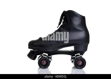 Seitenansicht mens quad Roller Skate Stockfoto