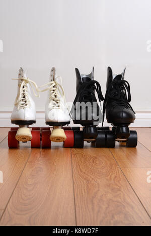 Vintage Style quad Skates Stockfoto