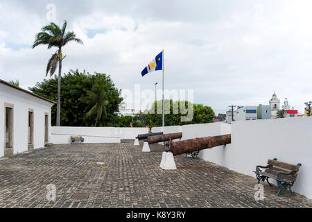 Forte de São Tiago das Cinco Pontas - Fünf Spitzen Anreicherung Stockfoto