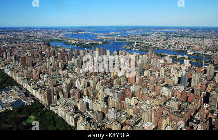 Luftaufnahme von New York City. Stockfoto