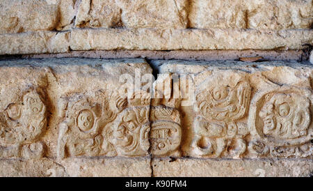 Mittelamerika, Honduras, Maya Ruinen in Copan. Das Bild stellt Copans berühmtesten Denkmal, die Hieroglyphen Treppe Stockfoto