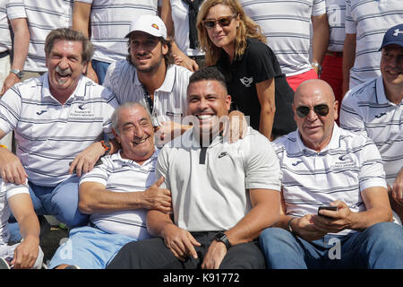 Ronaldo Nazario. Feliciano Lopez bei der Präsentation der 18 Golfturnier Stiftung Menorca-La Razon in Madrid Donnerstag, Sept. 21, 2017. Credit: Gtres Información más Comuniación auf Linie, S.L./Alamy leben Nachrichten Stockfoto