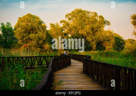 Wandern in der Natur Stockfoto