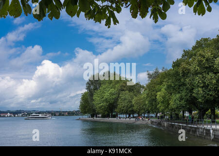 Ein Fahrgastschiff auf dem Bodensee, Bodensee, Bregenz, Österreich Stockfoto