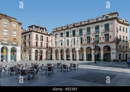 Plaza Luis Lopez Allue in der Stadt Huesca, Aragón, Spanien Stockfoto