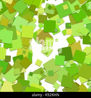 Nahtlose geometrische quadratischen Muster Hintergrund - Vector Graphic Design aus gedreht grüne Quadrate Stock Vektor