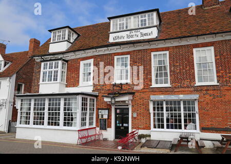 Ye Olde weiße Harte Hotel, am Kai, Burnham-on-Crouch, Maldon, Essex, England, Großbritannien, USA, UK, Europa Stockfoto