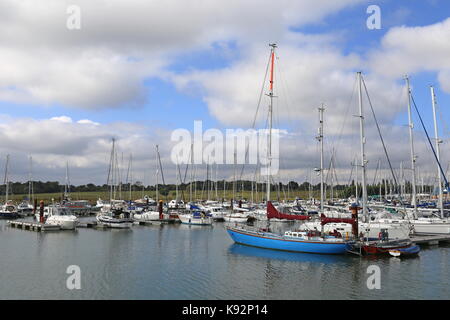 Burnham Yacht Hafen, Gießerei Lane, Burnham-on-Crouch, Maldon, Essex, England, Großbritannien, USA, UK, Europa Stockfoto