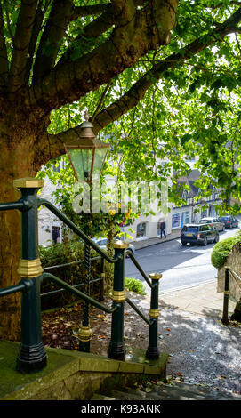 Um Great Malvern, einer kleinen Stadt in Worcestershire England UK Bellevue Terrasse Stockfoto