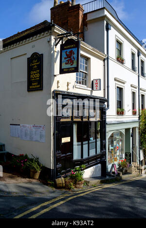 Um Great Malvern, einer kleinen Stadt in Worcestershire England Großbritannien Stockfoto